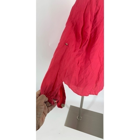 Soft Surroundings Casual Embroidered Button Down Top - Picture 2 of 9